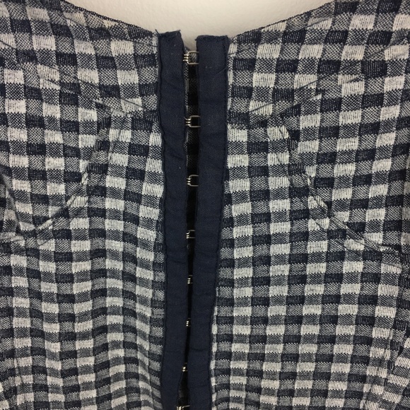 Free People gingham bodycon mini dress small - Picture 3 of 8